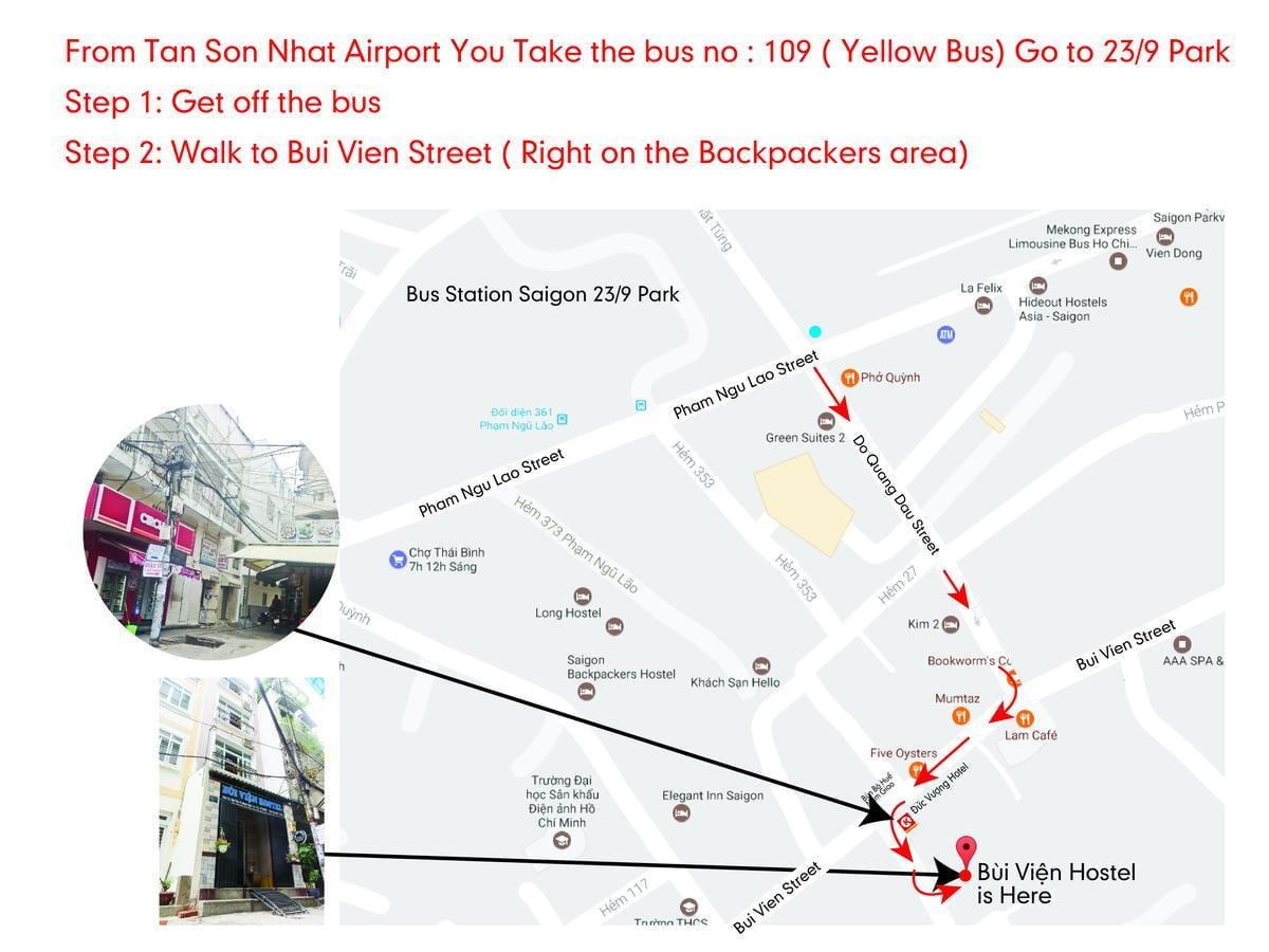 ho chi minh avtobus 109 zemljevid poti