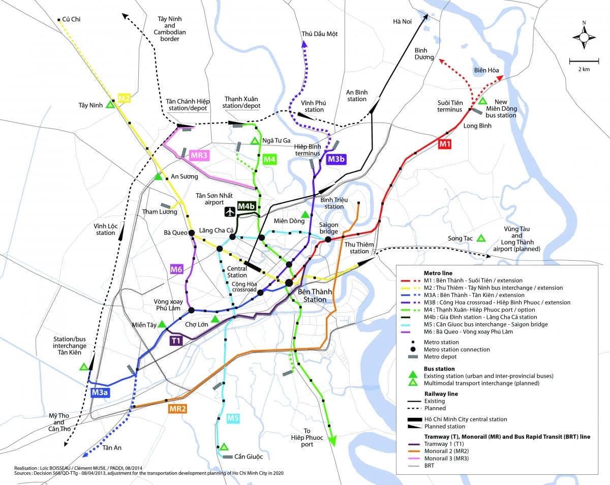 ho chi minh city metro zemljevid