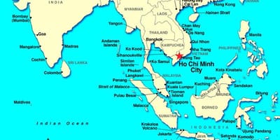 Saigon zemljevid sveta