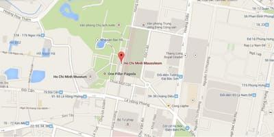 Zemljevid ho chi minh mavzolej 