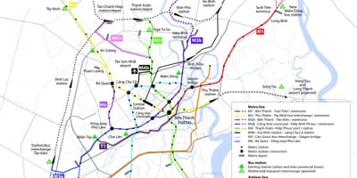Ho chi minh city metro zemljevid