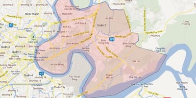 Zemljevid okrožij, ho chi minh city